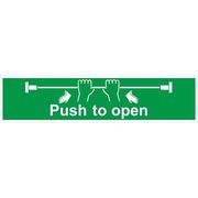 Push Door to Open Sign